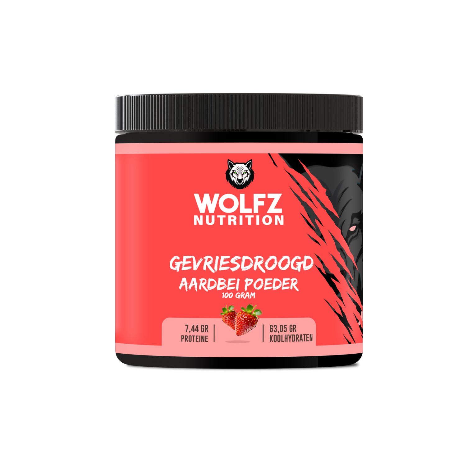 Gevriesdroogde Aardbeien Poeder - 100 Gram