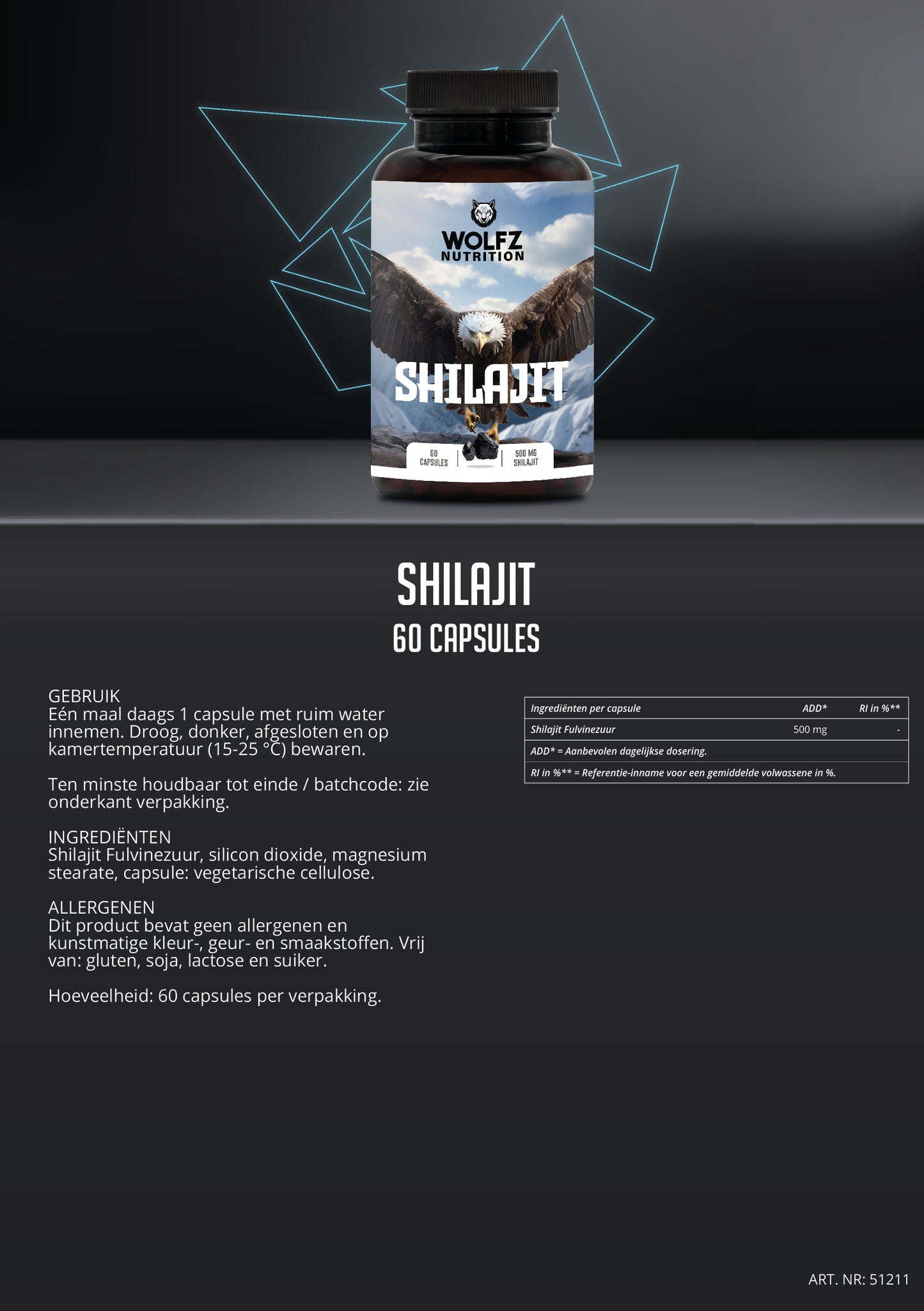 Shilajit - 60 Capsules