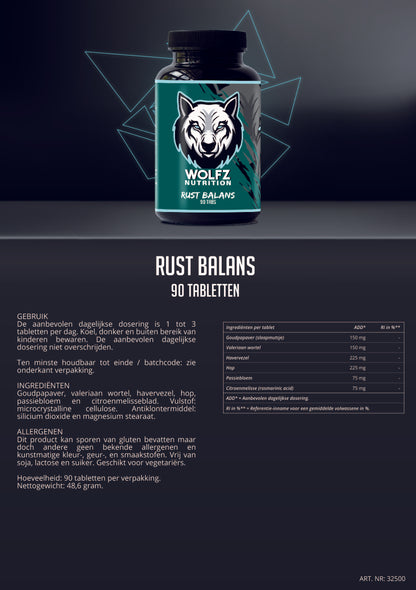 Rust Balans - 90 Tabletten