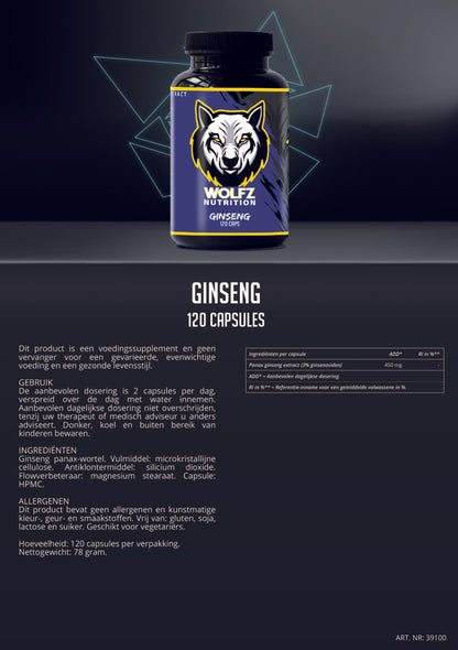 Ginseng - 120 Capsules