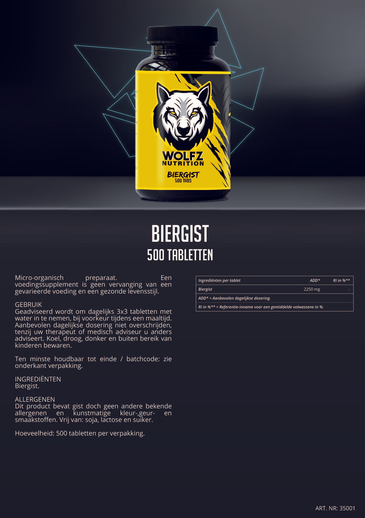 Biergist - 500 Tabletten