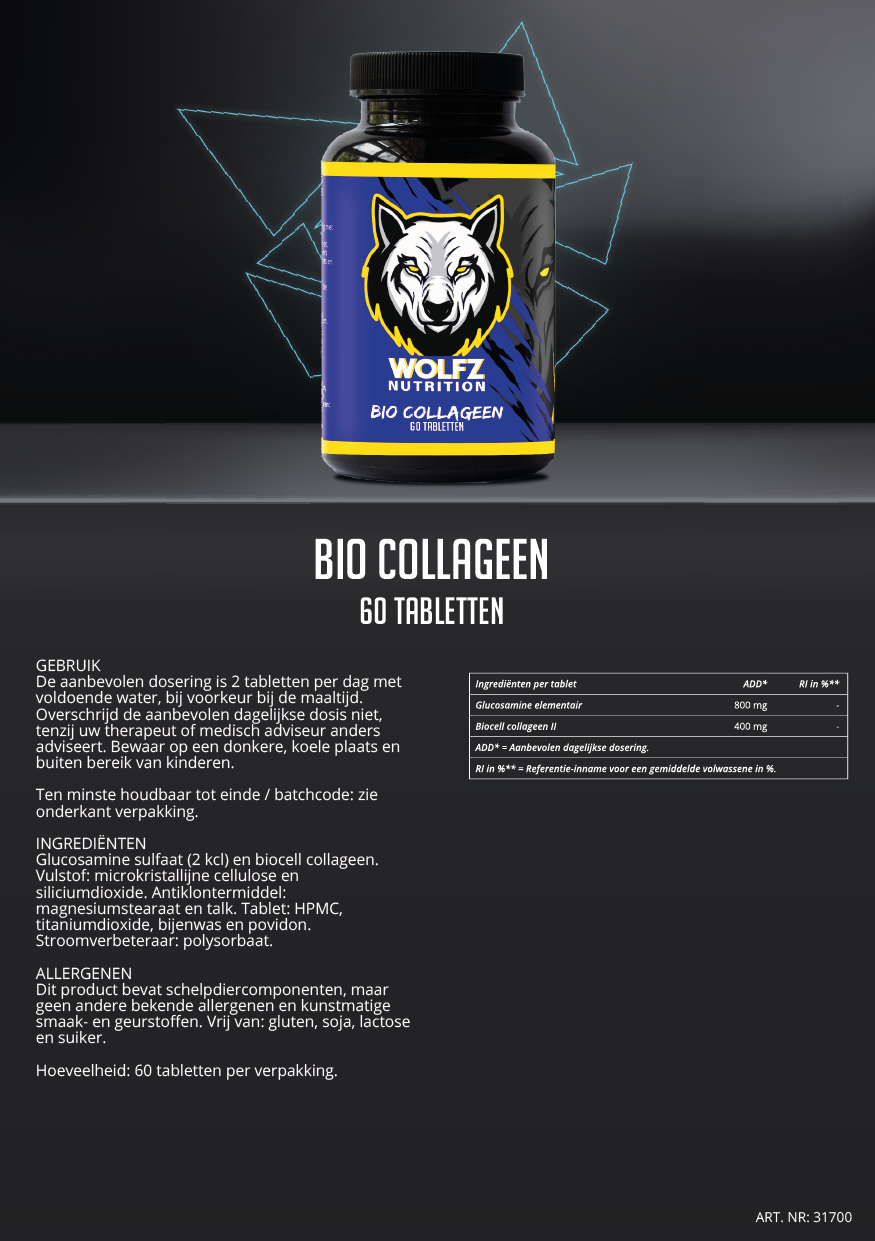 Bio Collageen - 60 Tabletten