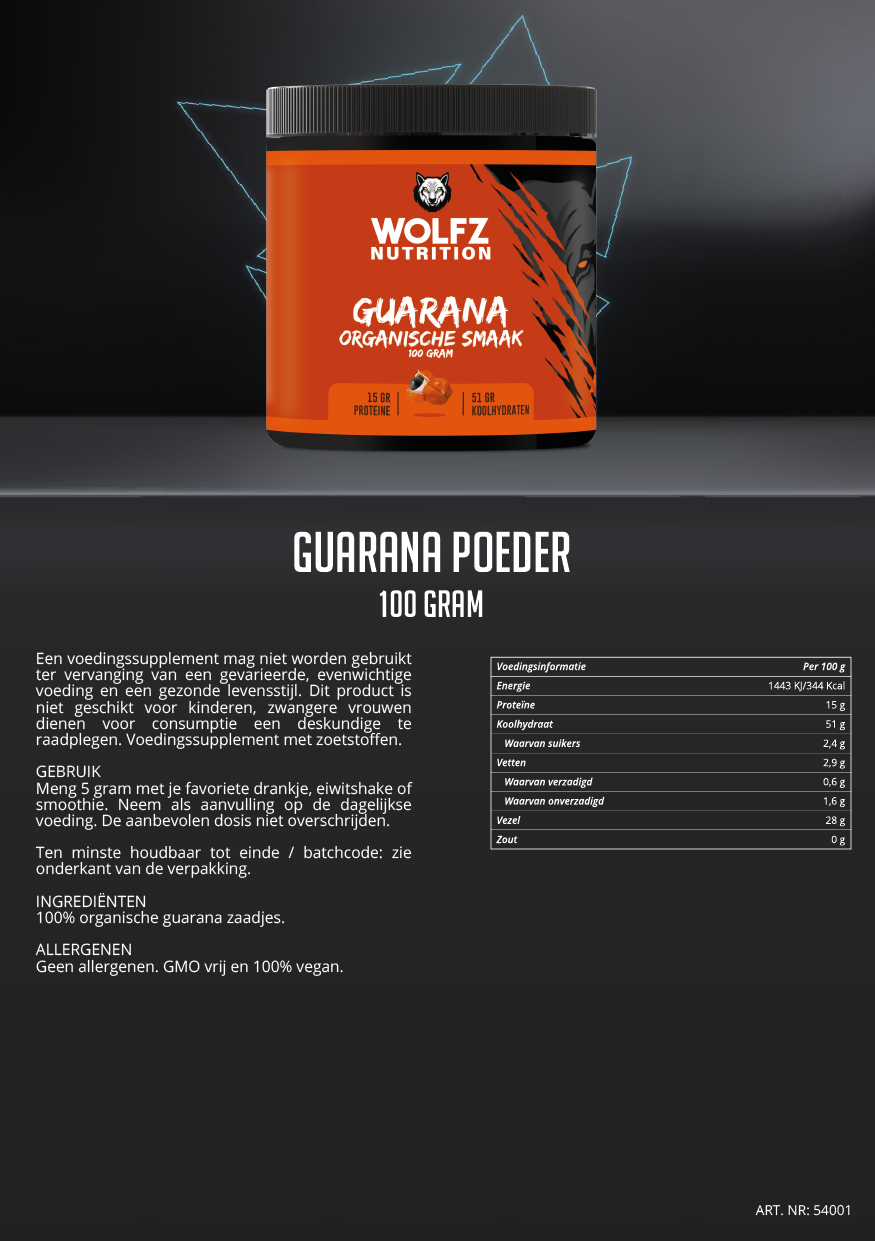 Guarana Poeder - 100 Gram