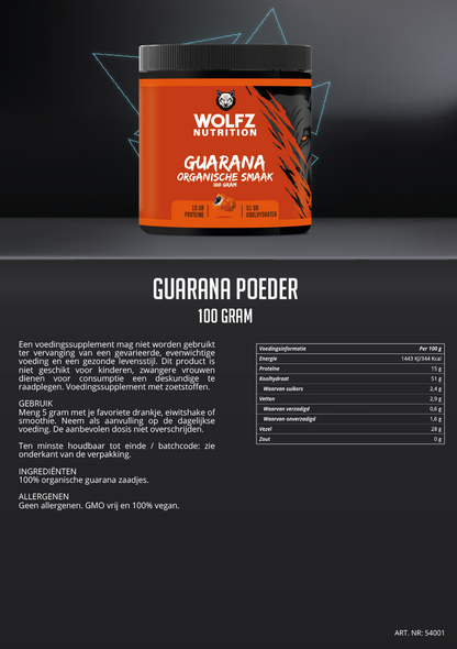 Guarana Poeder - 100 Gram