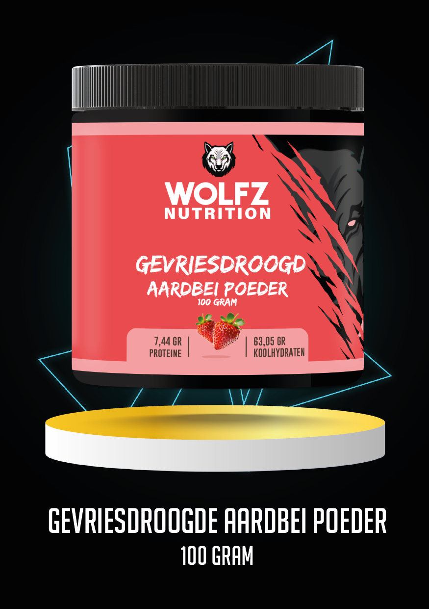 Gevriesdroogde Aardbeien Poeder - 100 Gram