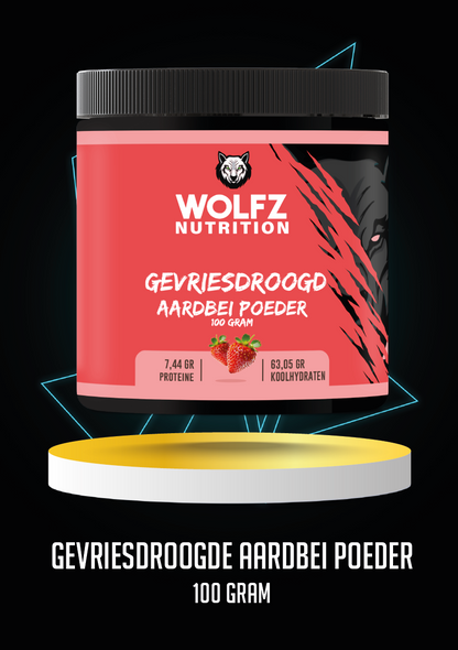 Gevriesdroogde Aardbeien Poeder - 100 Gram