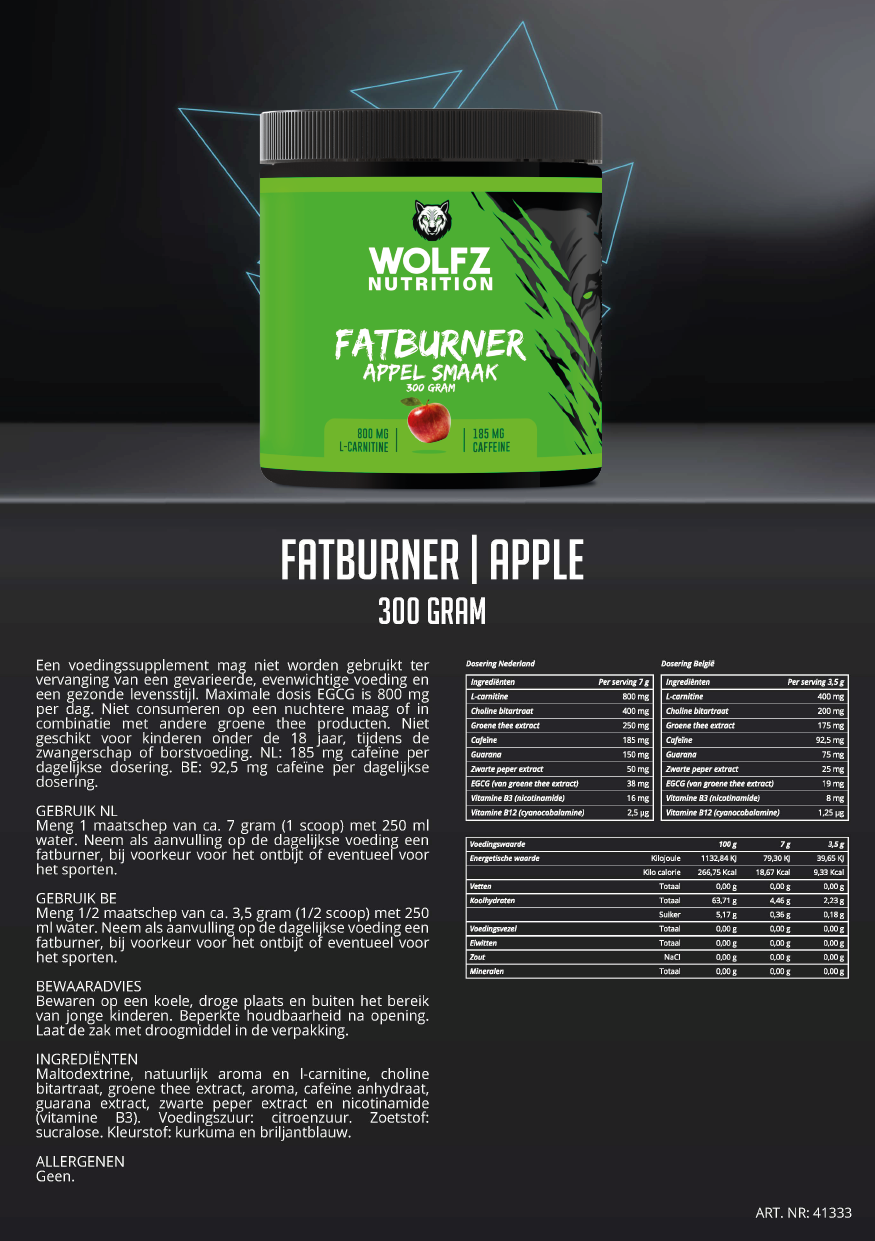 Fatburner Appel - 300 Gram