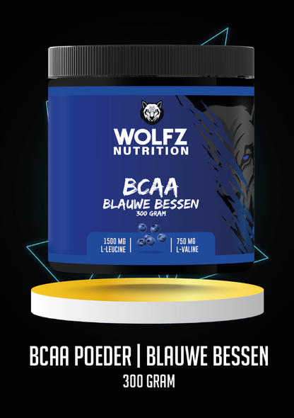 BCAA Poeder Blauwe Bessen - 300 Gram