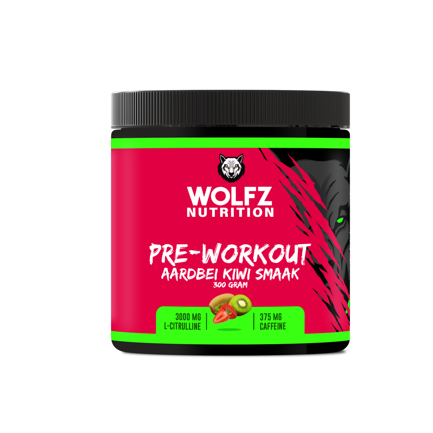 Pre-workout Aardbei & Kiwi - 300 Gram