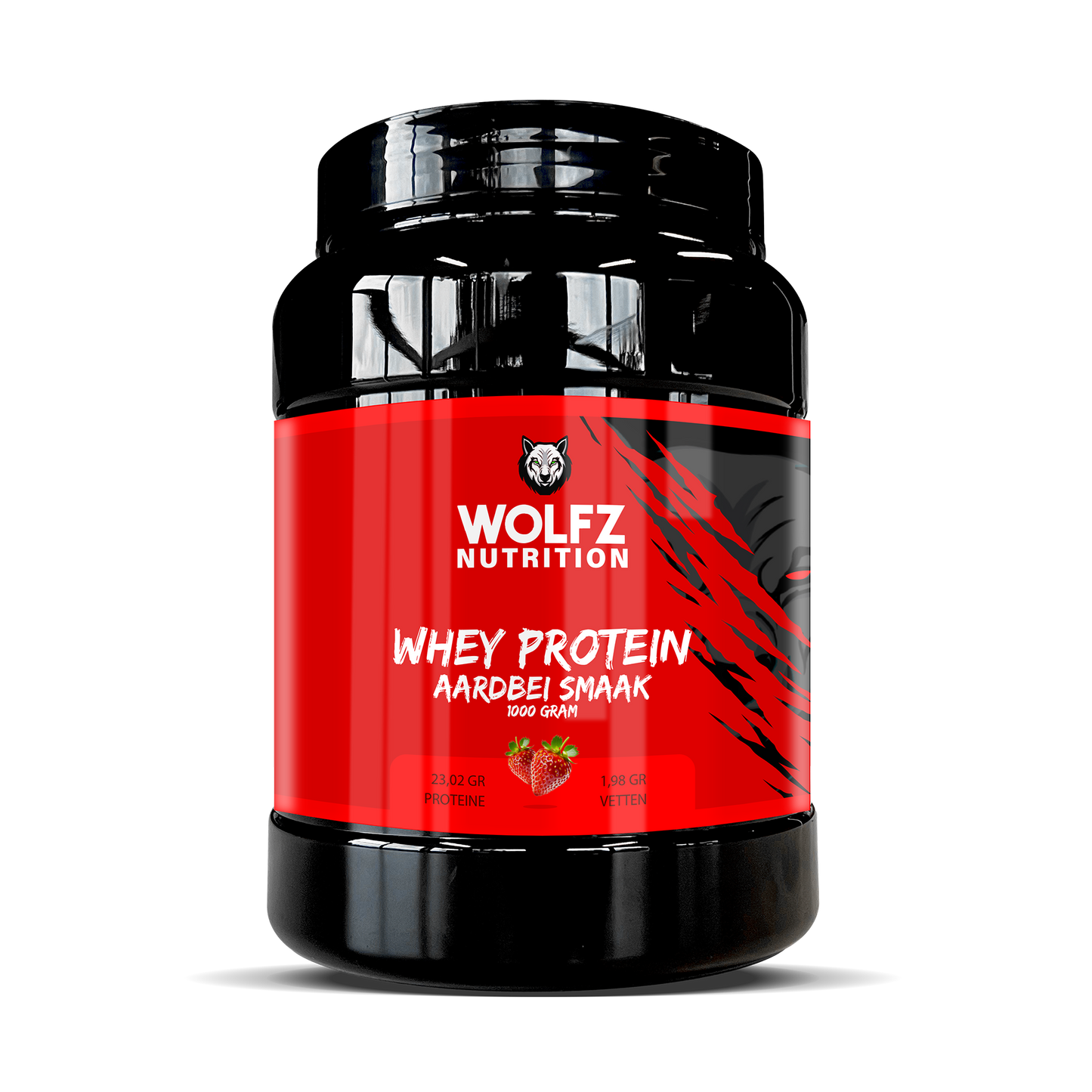 Whey Protein - Aardbei - 1000 Gram