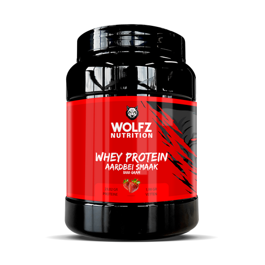 Whey Protein - Aardbei - 1000 Gram